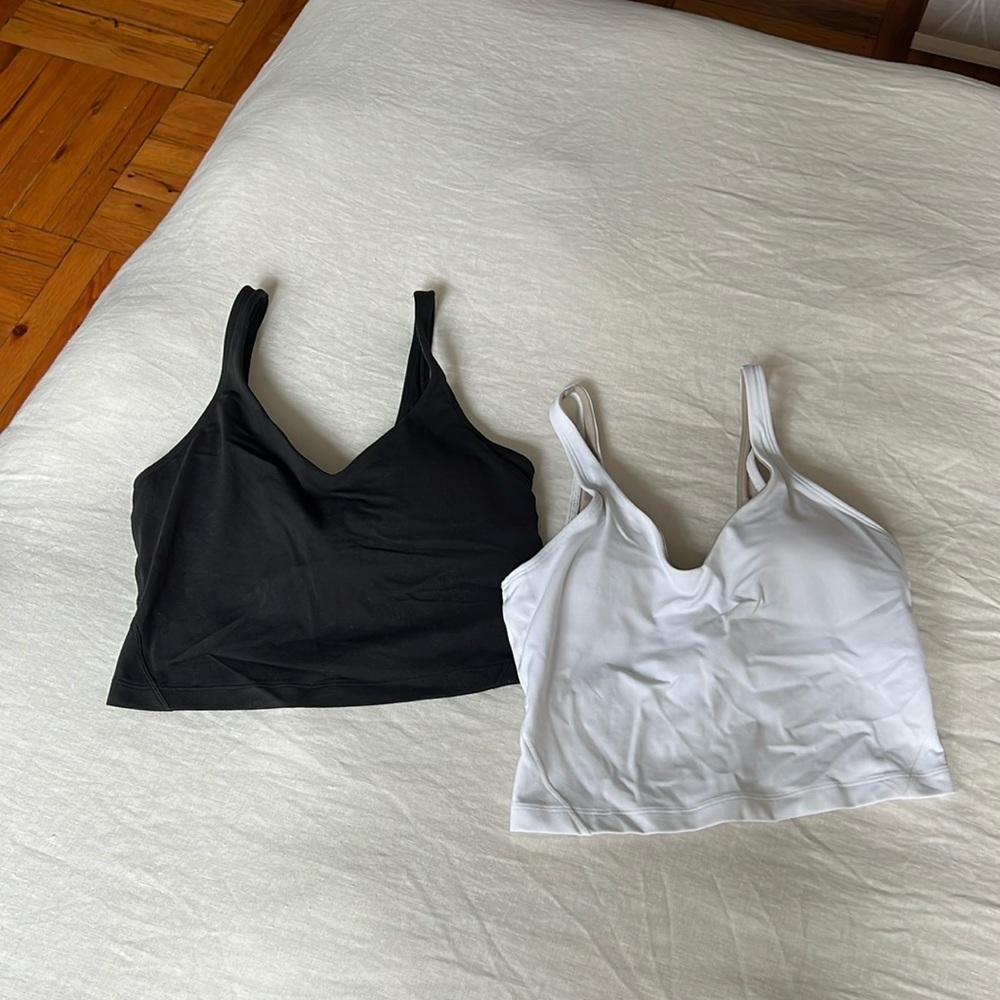 Lululemon Align Bra, both size 4, have only worn once, maybe twice MAX
